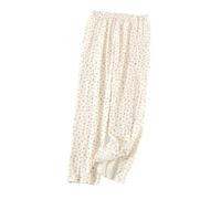 Pantalon Long Post-opératoire pour Femmes Vêtements de Soins Aux Patients pour Les Personnes Handicapées, Fracturées, Alitées ou Âgées (Color : Beige, Size : XL)
