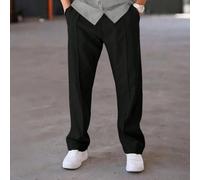 Pantalon long style vintage pour hommes, design de poche classique avec détail de cure-dent. Ces pantalons décontractés ultra-fins de couleur unie sont confortables et polyvalents, créant facilement u