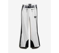 Pantalon long Superdry Luxe Ski blanc noir femme - M