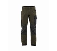 Pantalon maintenance - BLAKLADER - Stretch 4D Vert Kaki/Noir 142216454599