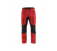 Blakläder Pantalon Service Stretch 14591845 polycoton Rouge/Noir C58