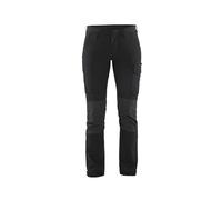 Pantalon maintenance stretch 4D femme Blåkläder 7122 Noir/Gris foncé Blaklader - 712216459998C 42