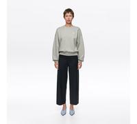 Pantalon maxi taille haute à rayures bleu marine longueur cheville 38