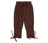 Pantalon médiéval pour garçon - Costume en Coton et Lin de Pirate Viking Cosplay - Pantalon Gothique rétro de la Renaissance - Costume Viking en Coton à Bande de Cheville pour Halloween noël fête