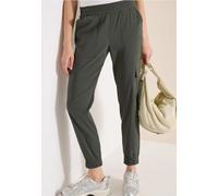 Pantalon Mid Waist Slim Leg au look cargo