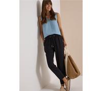 Pantalon Mid Waist Slim Leg en coupe loose