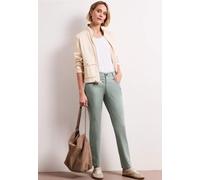 Pantalon Mid Waist Slim Leg en satin