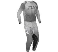 Fly Racing Evolution DST, pantalon en textile 32 Gris/Gris Foncé/Blanc Gris/Gris Foncé/Blanc
