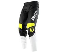 Shot Devo Storm Pantalon de motocross pour enfants, noir-jaune, taille 6/7 pour des gamins