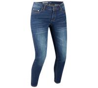 Bering Trust Slim Jeans de moto pour femmes, Blue Stone Wash, Taille 46