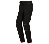 Ixon M-Skd Pantalon textile imperméable à l’eau pour dames, noir-rouge, taille XL pour femmes