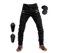 Pantalon Moto Homme Homologué, Jean Moto Homme Stretch, Protection Moto de DeuxièMe GéNéRation, Marquage CE (EN1621-1:2037)