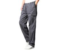 Pantalon Moto Homme Jean Stretch Pantalon Homme Mous Et Doux Hivernal Robuste Et Léger Usage Quotidien Cargo À Taille Élastique Avec Poches ples Tissu Confortable Résistant Durable (C-Dark Gray, XXL)