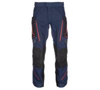 Klim Badlands Pro Rogue Gore-Tex Pantalon textile moto, bleu/rouge, Taille 34