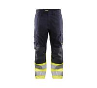 Pantalon multinormes inhérent Marine/Jaune-Fluo 14881512 - Taille au hoix