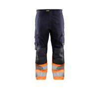 Pantalon multinormes inhérent Marine/Orange-Fluo 14881513 - Taille au choix
