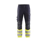 Pantalon multinormes inhérent +stretch Marine/Jaune-Fluo 17871512 - Taille au choix