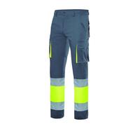 Pantalon multipoches bicolore haute visibilité VELLILA - Gris Foncé / Jaune S