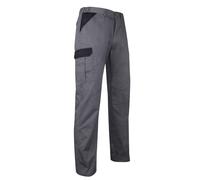 Pantalon multipoches brag. zippée PERCEUSE GRIS NOIR - LMA LEBEURRE - 1499 42