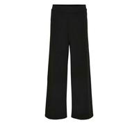 Pantalon noir uni à coupe Bootcut en velours côtelé et une taille élastiquée 14