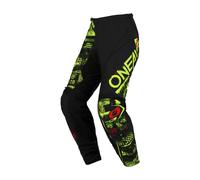 Oneal Element Attack Pantalon de motocross jeunesse, noir-jaune, taille XL