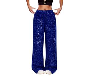Pantalon Paillette Femme De Soirée Cocktail Strass Disco Métallique Droit Legging Noir Chic Et Elegant Vetement Annee 80 Tenue Style Décontracté Éléphant Déguisement Année Long Extensible Carnaval