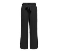 Pantalon Palazzo Avec Ceinture Noir Femme Only