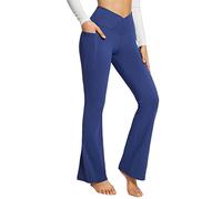 Pantalon Patte D'Elephant Femme Pantalon Fluide, Leggings Habillé De Sortie Sport Et De Loisirs sans Couture Douce éLastique Et Respirante Modelante Et Respirante