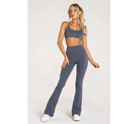 Pantalon pattes d'Ã©lÃ©phant femme Gym Glamour Bleu M
