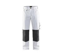 Pantalon peintre Blanc/Gris-Foncé 10911210 - Taille au choix