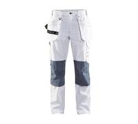 Blaklader 71311210 PANTALON DE PEINTRE POUR DAMES, Blanc/Gris, taille C42
