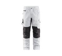 Blaklader 10951330 Pantalons de peintre avec extensibilité, blanc/gris foncé, taille C50