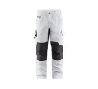Pantalon Peintre +stretch Blanc/Gris-Foncé 38 Jambes Courtes 109513301098 Blaklader 58