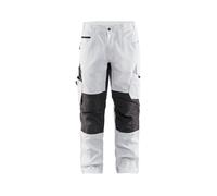 Pantalon Peintre +stretch Blanc/Gris-Foncé 46 Jambes Courtes 109513301098 Blaklader 58