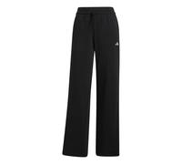adidas Femme Essentials Small Logo Feel Cozy Open Hem Pants, Black/White, XXL