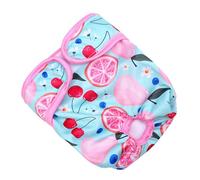 Pantalon Physiologique pour Animaux de Compagnie, Absorption d'humidité, Prévention du Harcèlement, Couche Respirante pour Chiens Femelles (Cerise Citron XS)