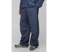 Pantalon plissé parachute homme - bleu - M, bleu