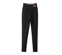 Pantalon Polaire d'hiver Épais Femme Pantalon Jogging Polaire Femme Pantalons Long en Coton Leggings en Velours Côtelé Pants Stretch Thermique Jogging avec Taille Élastique pour Automne Et Hiver