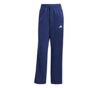 adidas Femme Essentials 3-Stripes Open Hem Fleece Pants, Dark Blue/White, XXL