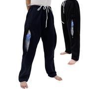 Pantalon porte-sac à urine pour homme/femme avec 2 poches latérales zippées, pouvant contenir 2 sacs de cathéter de 2000 ml pour néphrostomie, cystostomie, néphrostomie, patients stomisés,XL