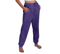 Pantalon Portefeuille Femme A Nouer,Pantalon Sport Femme avec Poche, Slacks Tapered Trouser Cordon De Serrage Loungewear Décontracté Vêtements Uni Slacks Unisexe Trouser Hip Hop Sportswear