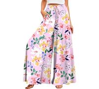 Pantalon Portefeuille Femme Culotte Fleuri Elephant Jogging Elegant Droit Survetement Gainant Yoga Jogpant Medicale Vichy Travail Confort Nouer Vetement Femme Rose M