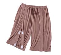 Pantalon Post-opératoire À Ouverture Facile For Patients Alités, Adapté Aux Patients Alités Suite À Une Fracture Ou Une Paralysie(Women Brown,L)