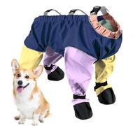 Pantalon pour chien - Legging de protection réglable, couvre-jambes hautes avec bottes de pattes | Bottes de neige pour chien pour la pluie, les voyages, les soins d'hiver, la randonnée, les