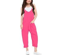 Pantalon pour Fille d'été léger té Et Ample de Jogging Tendance Grande Taille en Coton Sport Pants Quotidien
