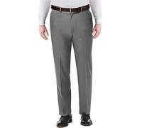 Pantalon pour garçon/homme, coupe robuste, coupe généreuse, pour école/bureau, demi-élastique, grande taille, jambes longues et courtes, XS/6XL, gris, 4XL Plus Long