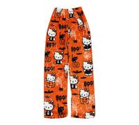Pantalon Pyjama Femme Flanelle Bas de Pyjamas Polaire Chaud et Doux Confortable Dessin Animé Imprimé Kawaii à La Mode Décontracté Maison Lounge Pantalon de Pyjama Pour Femmes Adolescente Filles
