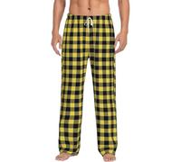 Pantalon Pyjama Homme Carreaux de Noel, Bas de Pyjama Homme Hiver Chaud, Pantalon Baggy Taille Elastique, Grande Taille Droit aevc Cordon, Pantalons de Sport Survêtement, Vêtements de Nuit Loungewear