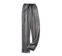Pantalon Pyjama Polaire Femme Hiver Couple Flanelle Doux Automne Bas De Pyjama Confortable éLastique Chaud