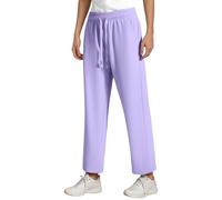 Pantalon Randonnée Femme Convertible Séchage Rapide Pantalon Léger Marche Respirant Rapide idéal Convertible Short Fermeture Éclair Extérieur Droit Amovible Et Réversible Poche (B-Purple, L)